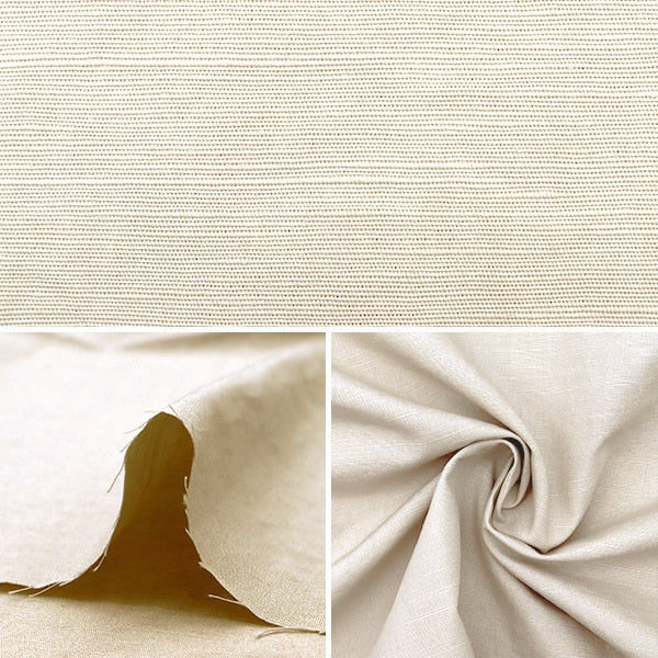 [De la quantité 5] Tissu "Coton Linn Type de type plastique argile beige clbe kof-40"