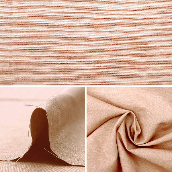 [From quantity 5] Fabric "Cotton linen slab type plastic lit pink LP kof-40"