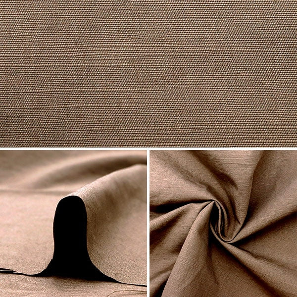 数量5から】 生地 『綿麻スラブタイプライター チャコールグレー