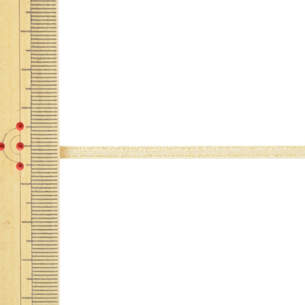 Nastro "1 larghezza del nastro di perle satinate anti -vesante circa 3 mm x circa 5 m volume 824 Crema colore 58866"