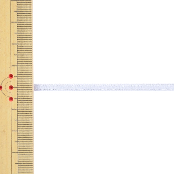 リボン 『1反売り サテンパールリボン 幅約3mm×約5m巻 029番色 白 58867』