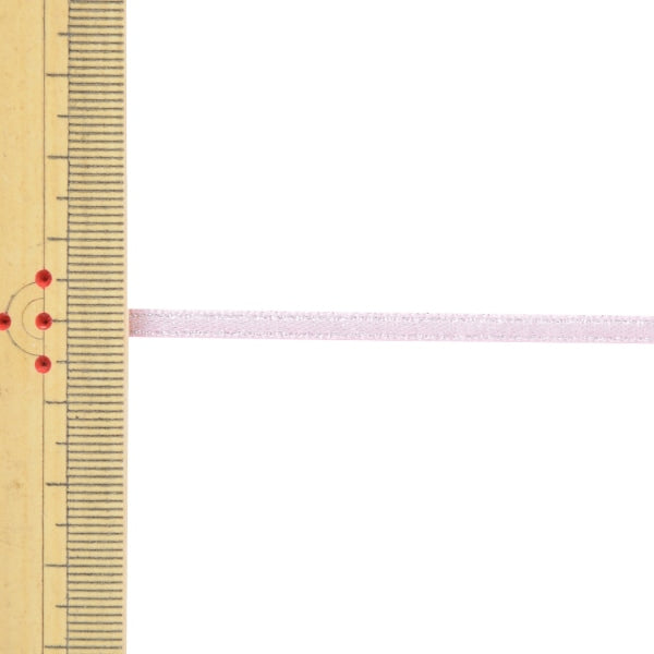 丝带“ 1反萨尔缎面珍珠丝带宽度约3mm x约5m体积123彩色珍珠粉红色58867”