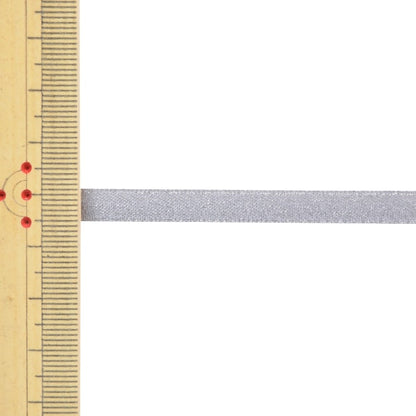 リボン 『1反売り サテンパールリボン 幅約6mm×約5m巻 012番色 銀 58867』