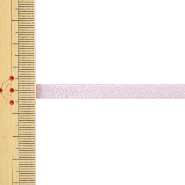 リボン 『1反売り サテンパールリボン 幅約6mm×約5m巻 123番色 パールピンク 58867』