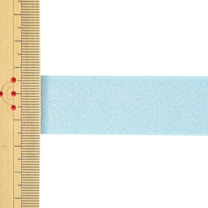 Ribbon "1 anti -selling satin pearlRibbon Width about 2.2cm x about 3m volume 322 Blue light blue 58867 "