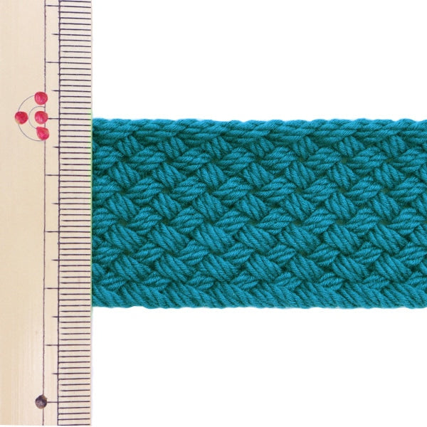 【数量5から】 手芸テープ 『メッシュカバンテープ 幅約3.5cm ターコイズ 88-4』 KOKKA コッカ