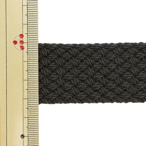 【数量5から】 手芸テープ 『メッシュカバンテープ 幅約3.5cm ダークグレー 88-4』 KOKKA コッカ