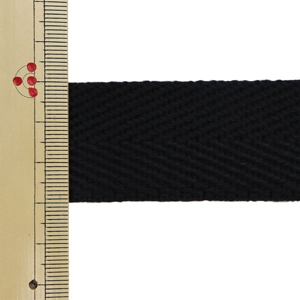 【数量5から】 手芸テープ 『綾カバンテープ 幅約3cm ブラック 88-420』 KOKKA コッカ