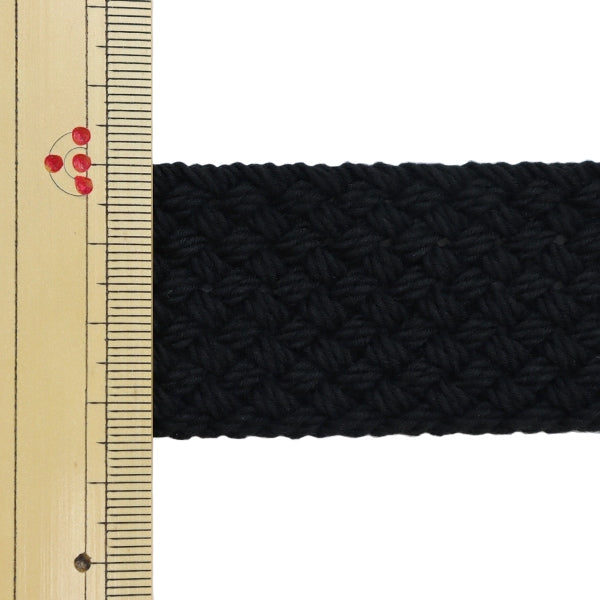 【数量5から】 手芸テープ 『メッシュカバンテープ 幅約3.5cm ブラック 88-4』 KOKKA コッカ