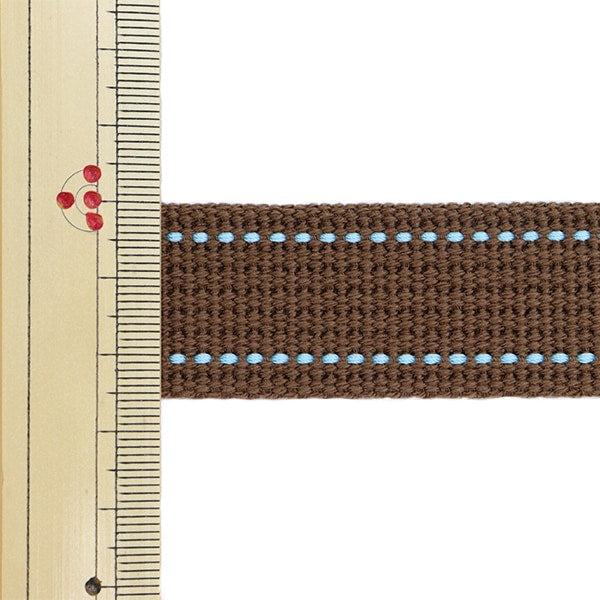 [수량 5에서] 수예테이프 "Echino (Ethino) 스티치 테이프 너비 약 2.5cm Brown Ech-9" KOKKA