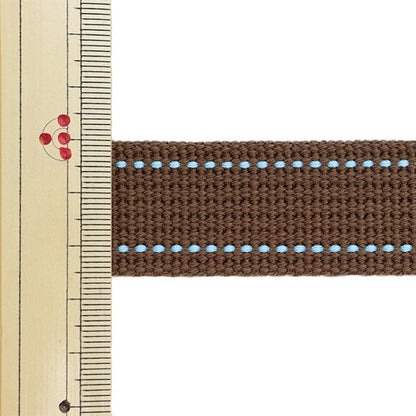 [수량 5에서] 수예테이프 "Echino (Ethino) 스티치 테이프 너비 약 2.5cm Brown Ech-9" KOKKA
