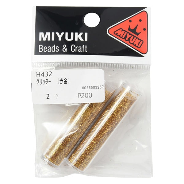 Material de resina "Glitter Red Gold aproximadamente 0.01 mm aproximadamente 1.2g H432" Miyuki Miyuki