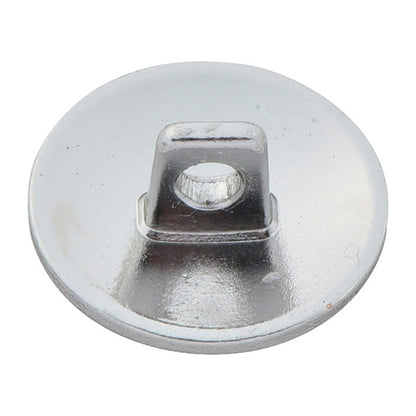 Knopf "Metallstabbutton 1,5 cm silberne Haarlinie BZ-0213 10003697" Bell Art Onda