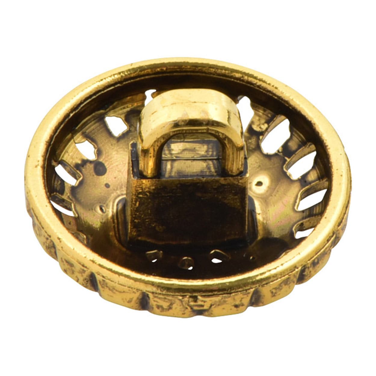 Taste "Metallkombinationsknopf 1.3cm 0 Zahlenfarbe 2134-y" Bell Art Onda