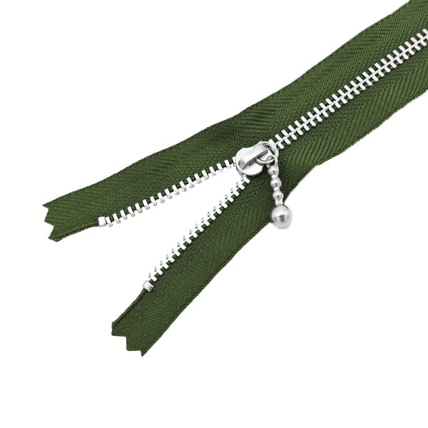 Fermeture éclair "Pères en argent avec des balles 15 cm Yanc33-15566" YKK