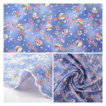 [De la cantidad 5] Fabric "Chirimen Kinya GH22-04" Shoji Nishimura Shoten