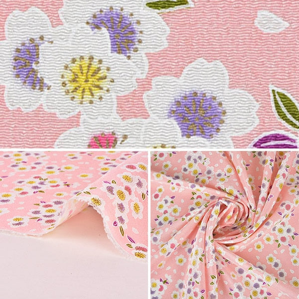 [From quantity 5] Fabric "Chirimen Kin Aya GH24-04" Shoji Nishimura Shoten