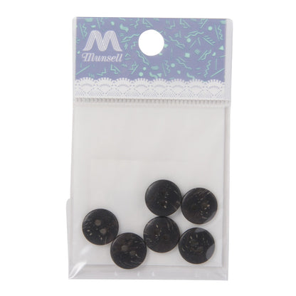 زر "زر قميص نمط كف فتحتين 11.5 ملم رقم 09 لون 6 قطع PSE2668"