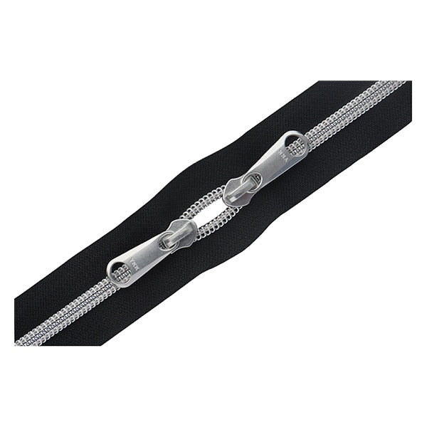 Fermeture éclair "Metallion Silver 60cm Double ouverture 580 numéro 5cmg-60Sh" YKK
