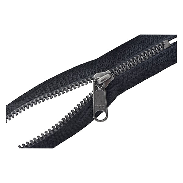 Fermeture éclair "Metalx dur Antique Silver 20cm Stop 580 Numéro 5VMTAG-20BL" YKK