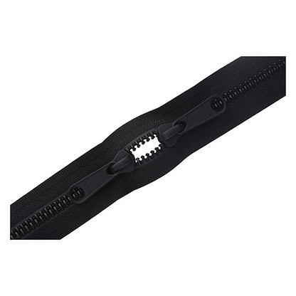 패스너 "Metalx Tough Metallic Black 60cm 더블 오프닝 580 번호 5VMTAG-60SH" YKK