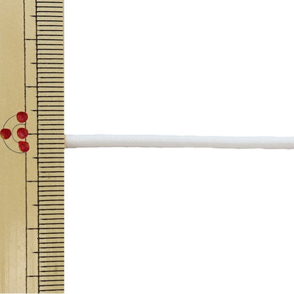 [Aus Menge 5] Elastische Kordel 『Elastische KordelSeilbreite 3 mm weißer KW93297] Kintenma Kinenma