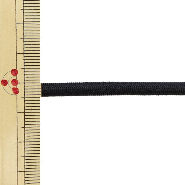 【数量5から】 ゴム 『ゴムロープ 幅5mm 黒 KW93302』 KINTENMA 金天馬