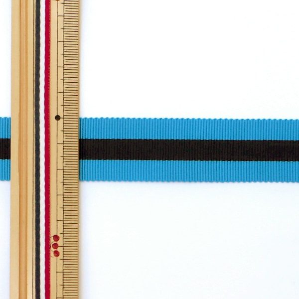 Ribbon "1 anti -selling pre -dyed pethamRibbon 25mm width x about 3m volume blue 327 color "