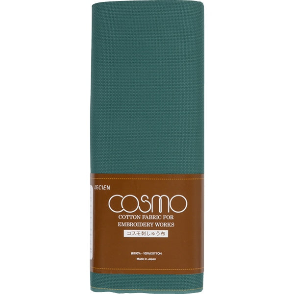 [Dalla quantità 1] tessuto da ricamo "Java Cross 45 Forest Green Larghezza circa 91 cm 3869-9" Lecien Lucian Cosmo Cosmo