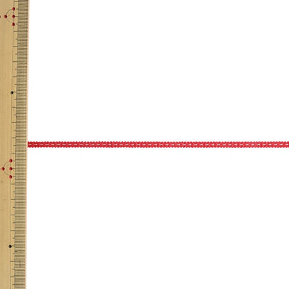 【数量5から】 リボン 『ステッチグログランリボン 4649 幅約4mm 1番色』 MOKUBA 木馬