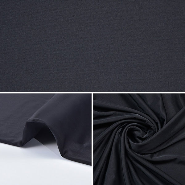 [From quantity 5] Fabric "Velor Stretch Black 1882005"