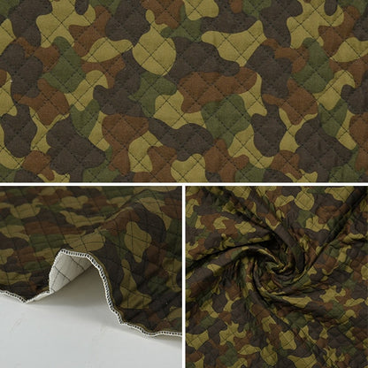 [De la quantité 5] tissu "20 Twill Camouflage Quilting Khaki Q88300-2-1"