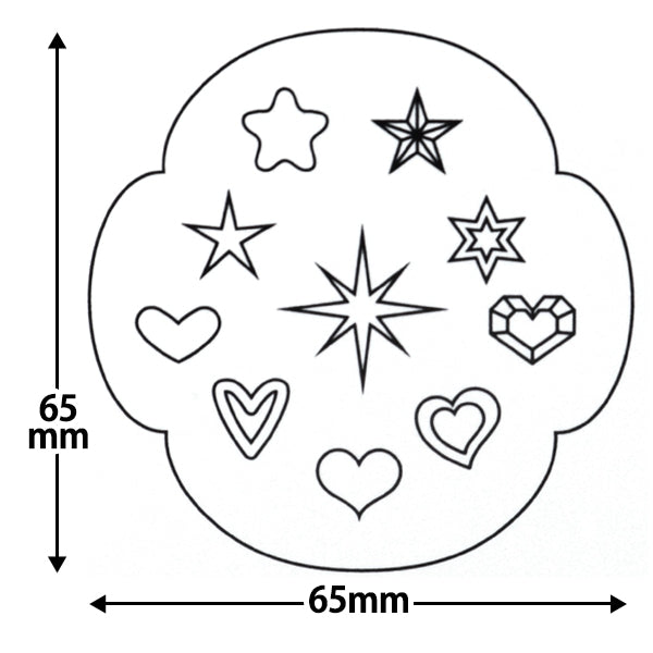 Harzform "Silicon Mold Star & Heart 10-2365"