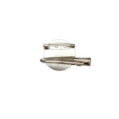 Handicraft bracket "2WAY clip 2.5cm silver 3 pieces"