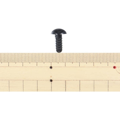 قطع أشغال يدوية "أنف الدب أسود 1.2 سم 10 قطع B1-CH-a50"