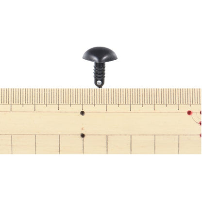 قطع أشغال يدوية "أنف الدب أسود 1.5 سم 6 قطع B1-CH-a51"