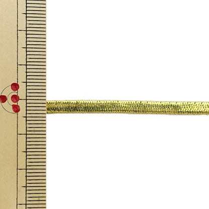 [الكمية من 5] حبل مرن "معدنيحبل مرن عرض مسطح تقريبًا 4 مم ذهبي