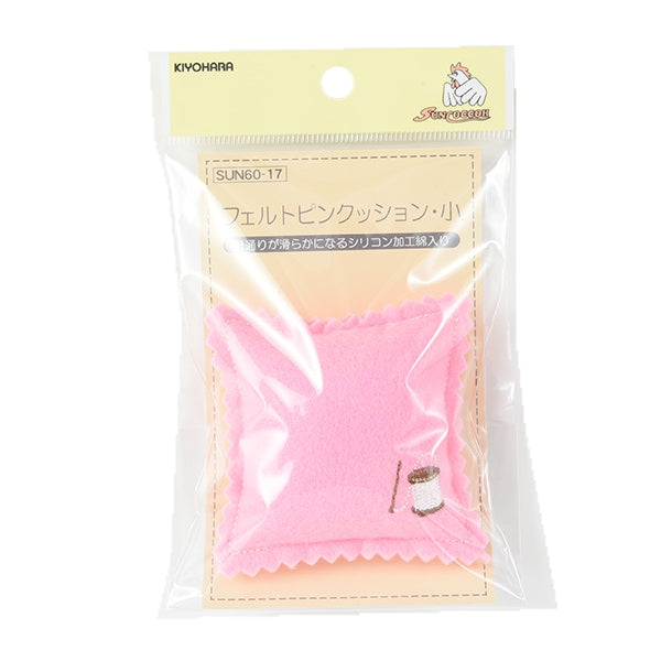 Coussin à épingles "Coussin rose en feutre Small Sun60-17" Suncoccoh Sankokko KIYOHARA