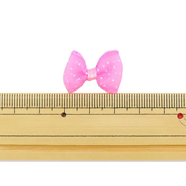 Handwerksteile "MiniFarbbandTeile Polka-Punkte Rot, Weiß, Pink TRP-18] Terai