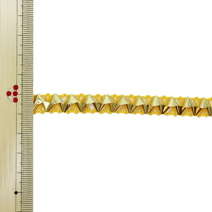 【数量5から】 手芸ブレード 『メタリックブレード 幅約1cm 100番色 1416』