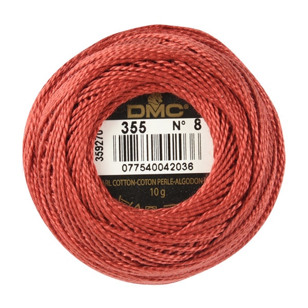 Broderiefil "Broderie DMC n ° 8fil 355e couleur] DMC Dewhm Sea