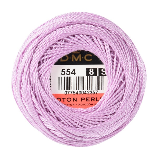 Embroidery thread "DMC No. 8 embroidery thread 554"