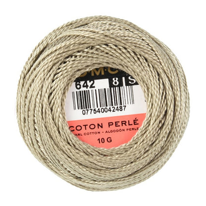 Embroidery thread "DMC No. 8 embroidery thread 642"