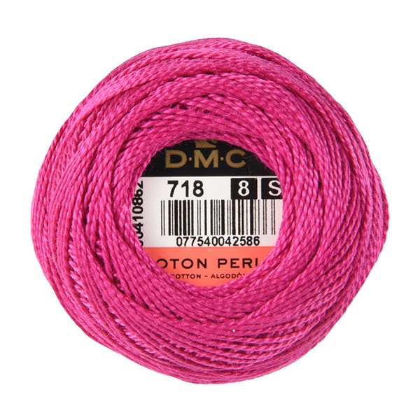 Embroidery thread "DMC No. 8 embroidery thread 718"