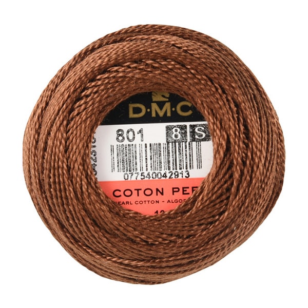 Embroidery thread "DMC No. 8 embroidery thread 801 color" DMC Diet