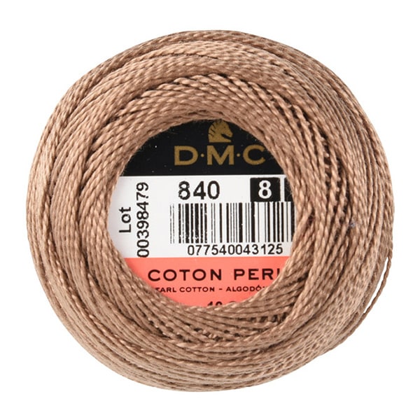 Embroidery thread "DMC No. 8 embroidery thread 840"