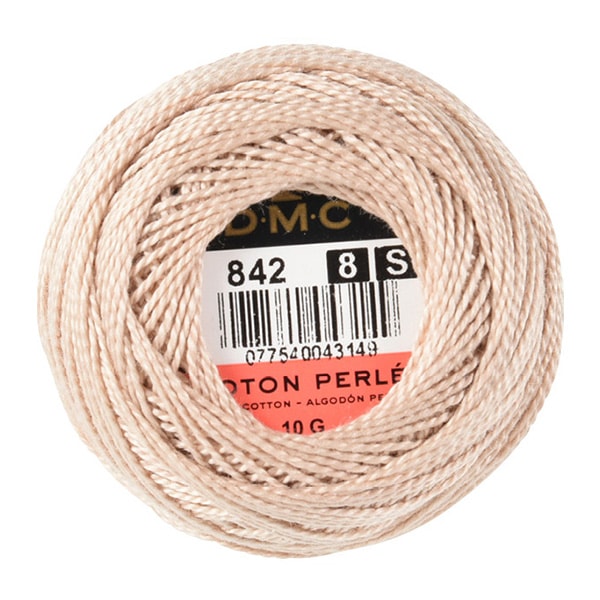 Embroidery thread "DMC No. 8 embroidery thread 842"
