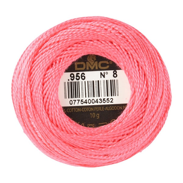 Broderiefil "Broderie DMC n ° 8fil 956th Couleur] DMC Dewhm Sea