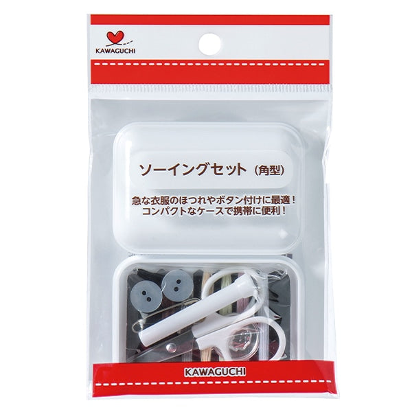 لوازم الاشغال اليدوية "طقم خياطة مربع ابيض 13-276" KAWAGUCHI