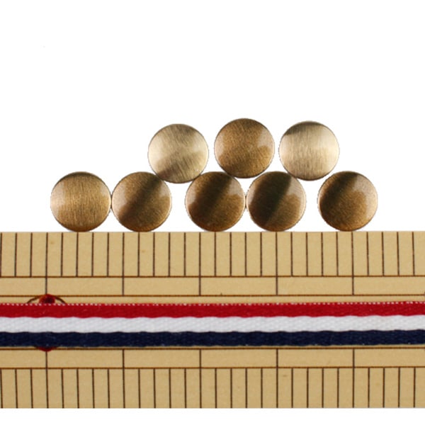 Rinestone "Metal Hot Fix rond 8 mm Matlight Gold RM0802"